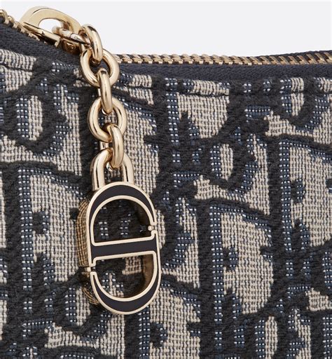 CD Lounge Bag Blue Dior Oblique Jacquard 